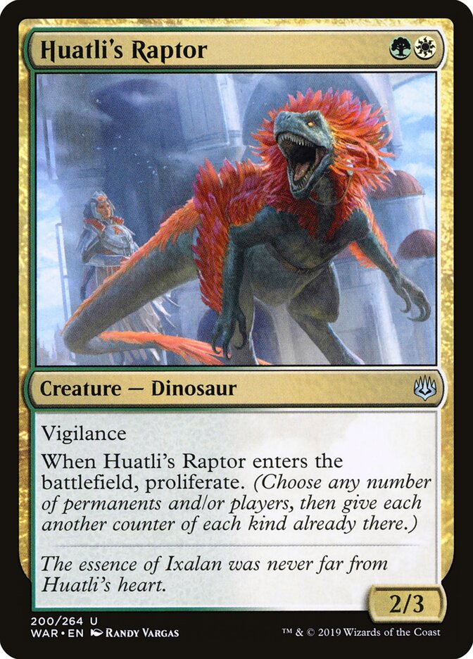 Huatli's Raptor - carta Magic The Gathering