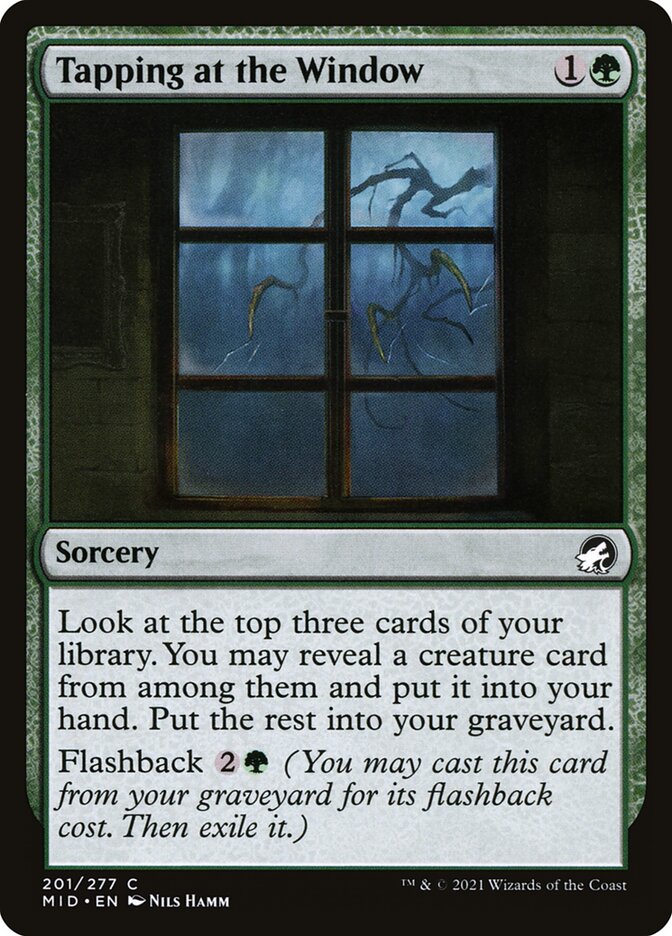 Tapping at the Window - carta Magic The Gathering