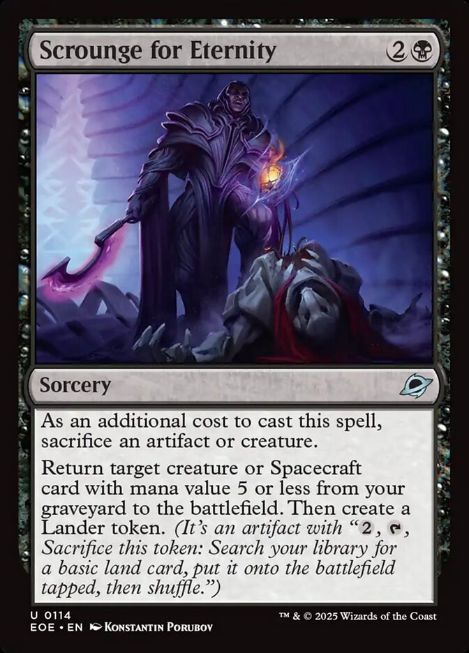 Scrounge for Eternity - carta Magic The Gathering