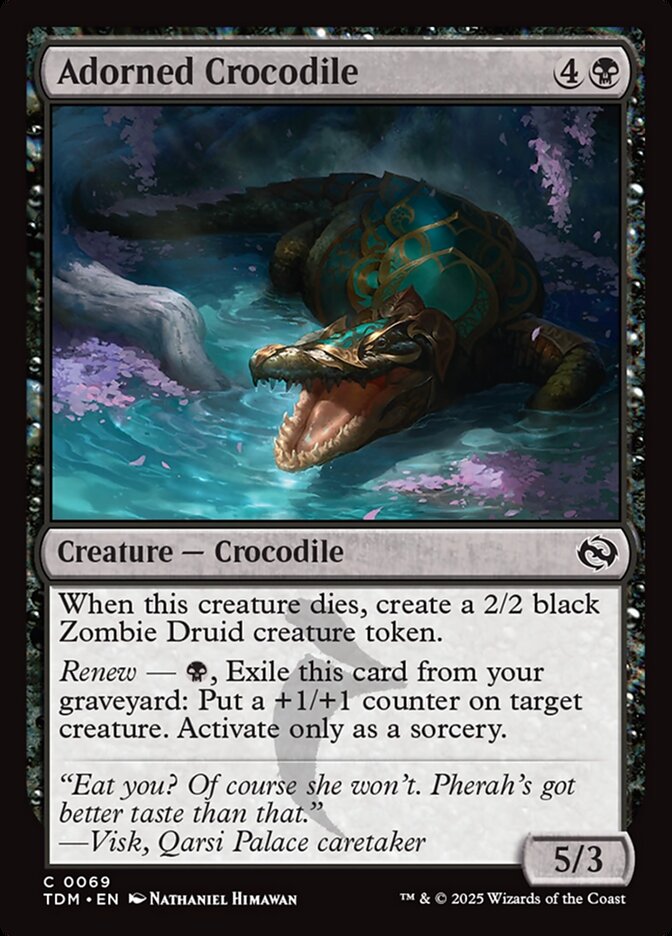 Adorned Crocodile - carta Magic The Gathering