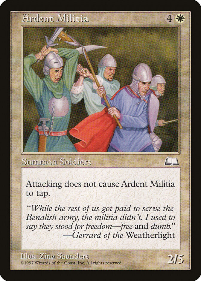 Ardent Militia - carta Magic The Gathering