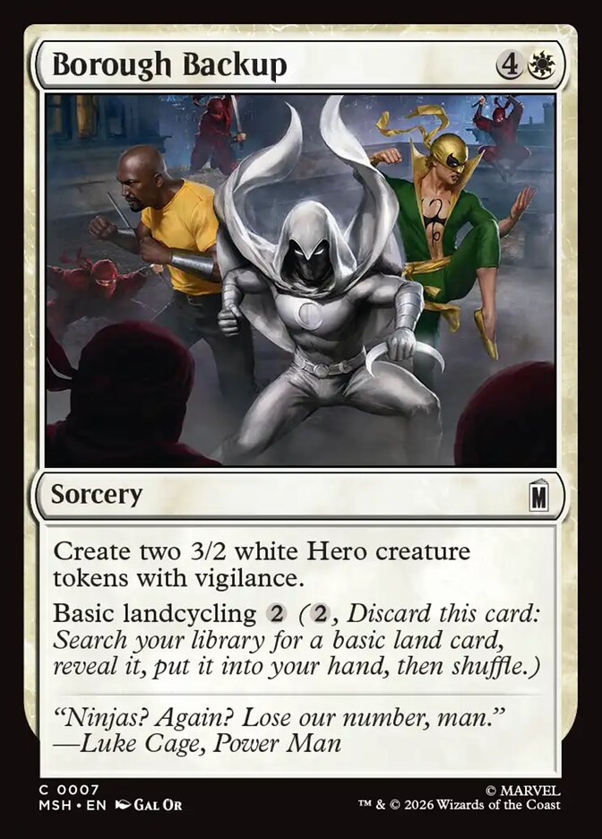 Borough Backup - carta Magic The Gathering