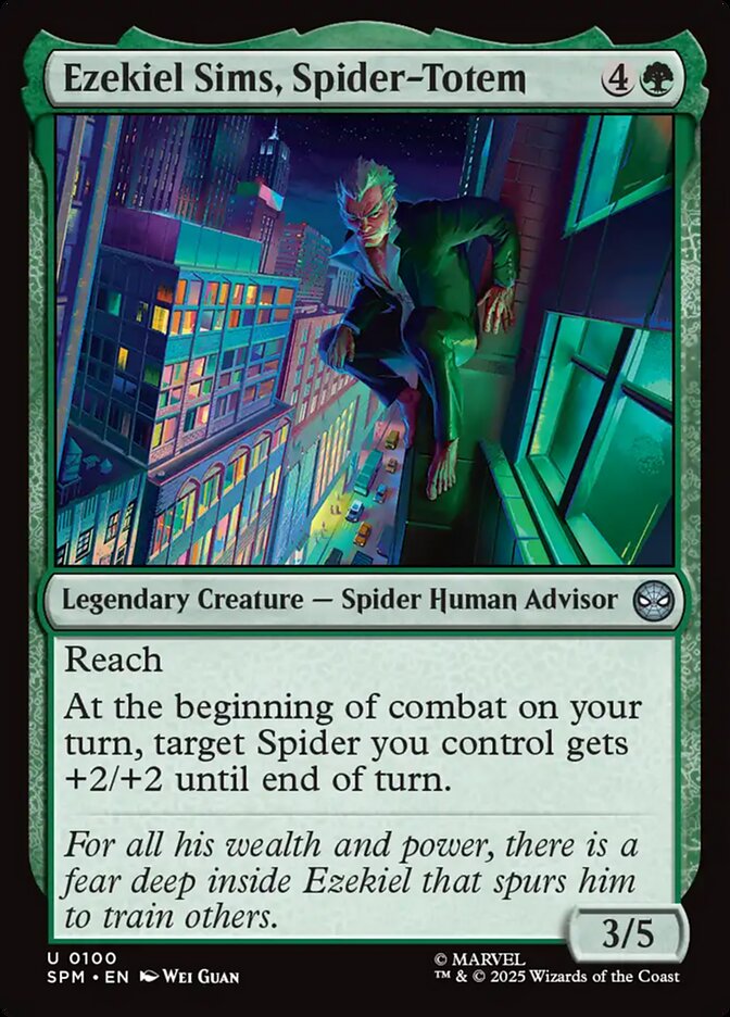 Ezekiel Sims, Spider-Totem - carta Magic The Gathering