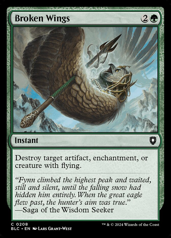 Broken Wings - carta Magic The Gathering