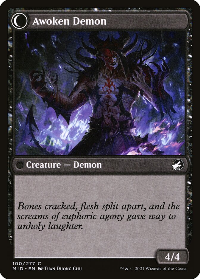 Awoken Demon - carta Magic The Gathering