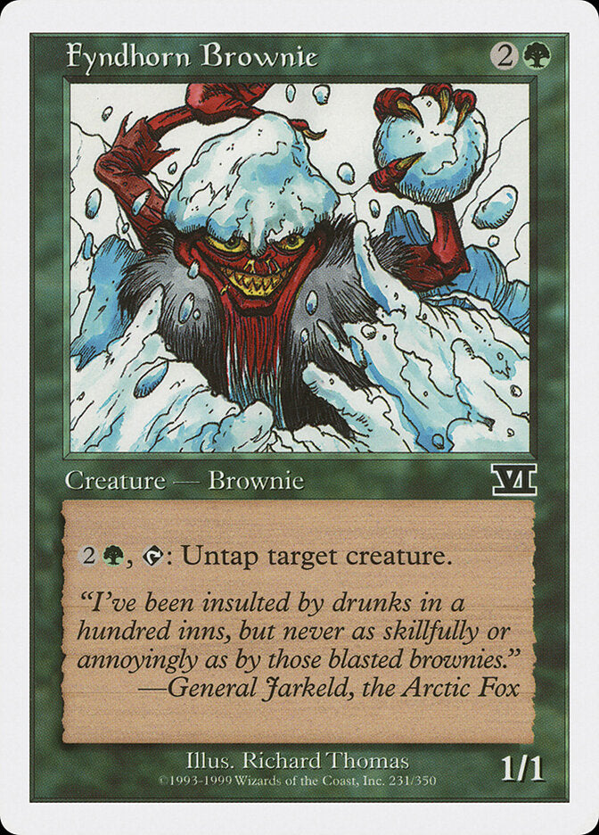 Fyndhorn Brownie - carta Magic The Gathering