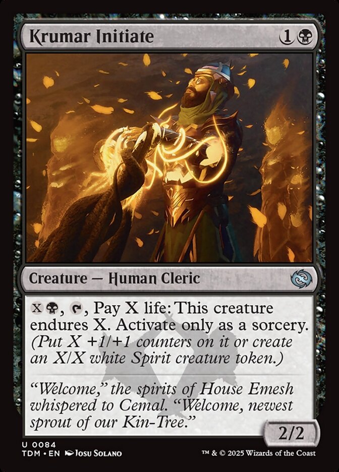 Krumar Initiate - carta Magic The Gathering