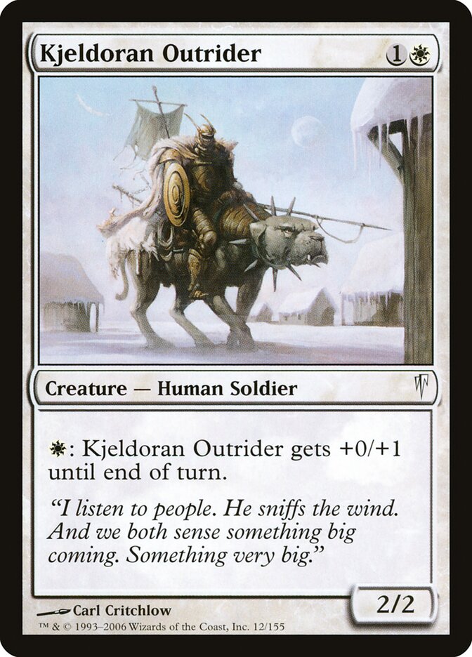 Kjeldoran Outrider - carta Magic The Gathering