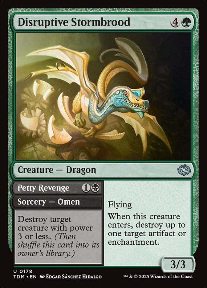 Disruptive Stormbrood // Petty Revenge - carta Magic The Gathering
