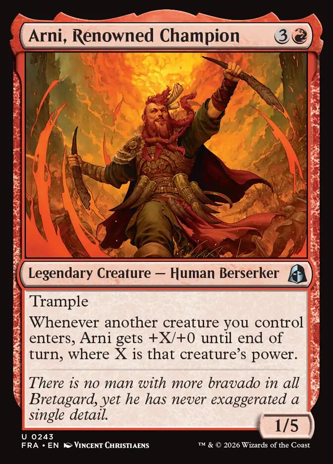 Arni, Renowned Champion - carta Magic The Gathering