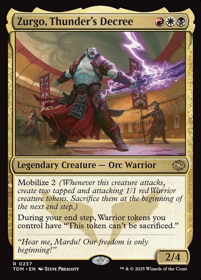 Zurgo, Thunder's Decree - carta Magic The Gathering