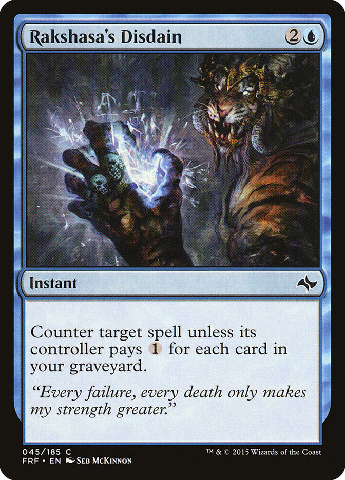 Rakshasa's Disdain - carta Magic The Gathering
