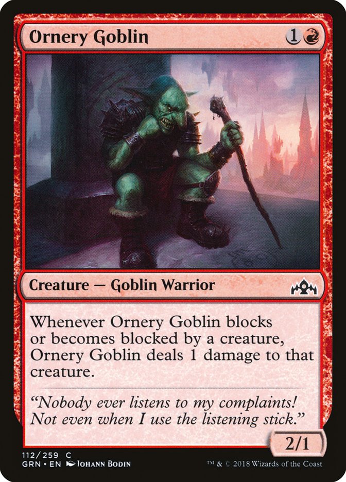 Ornery Goblin - carta Magic The Gathering