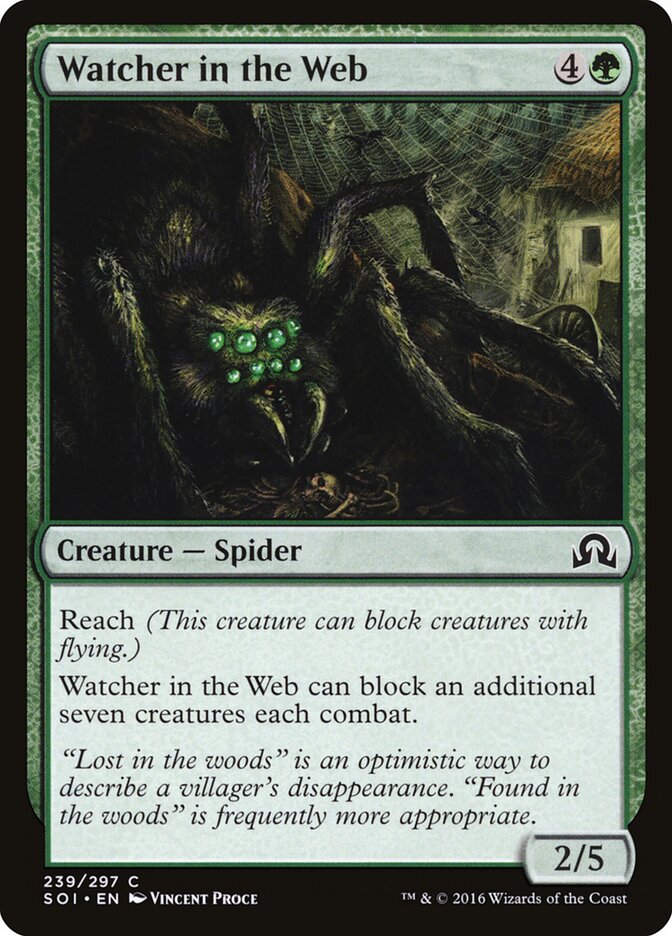 Watcher in the Web - carta Magic The Gathering