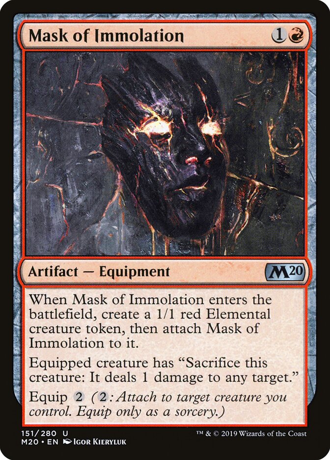 Mask of Immolation - carta Magic The Gathering
