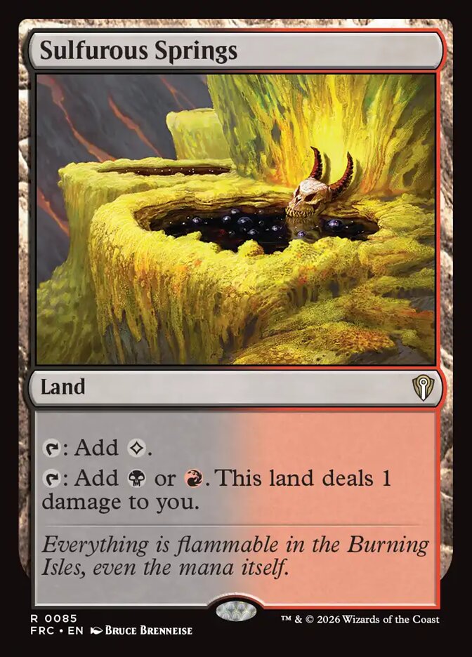 Sulfurous Springs - carta Magic The Gathering