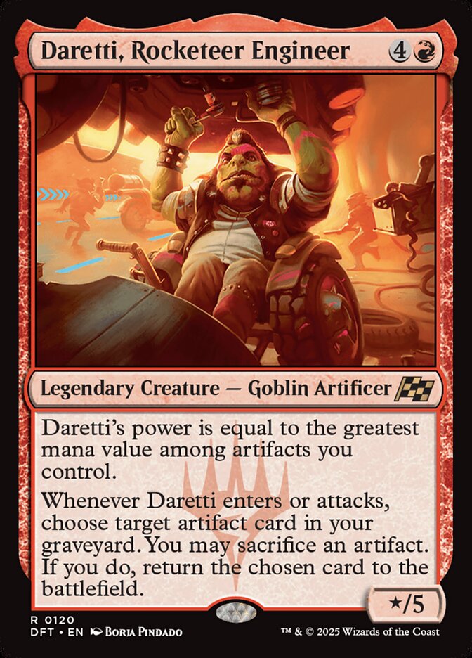 Daretti, Rocketeer Engineer - carta Magic The Gathering