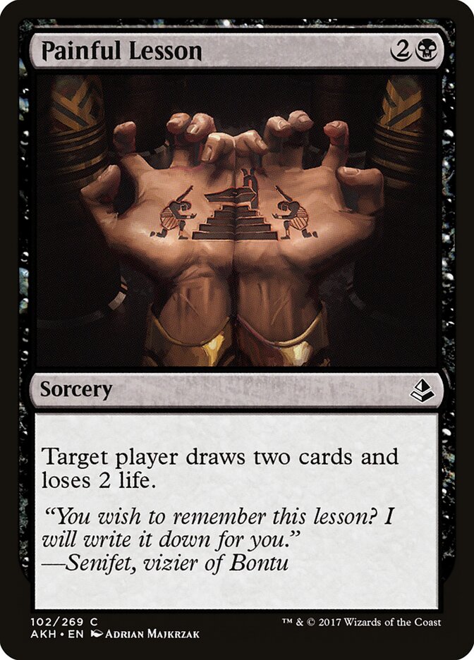 Painful Lesson - carta Magic The Gathering