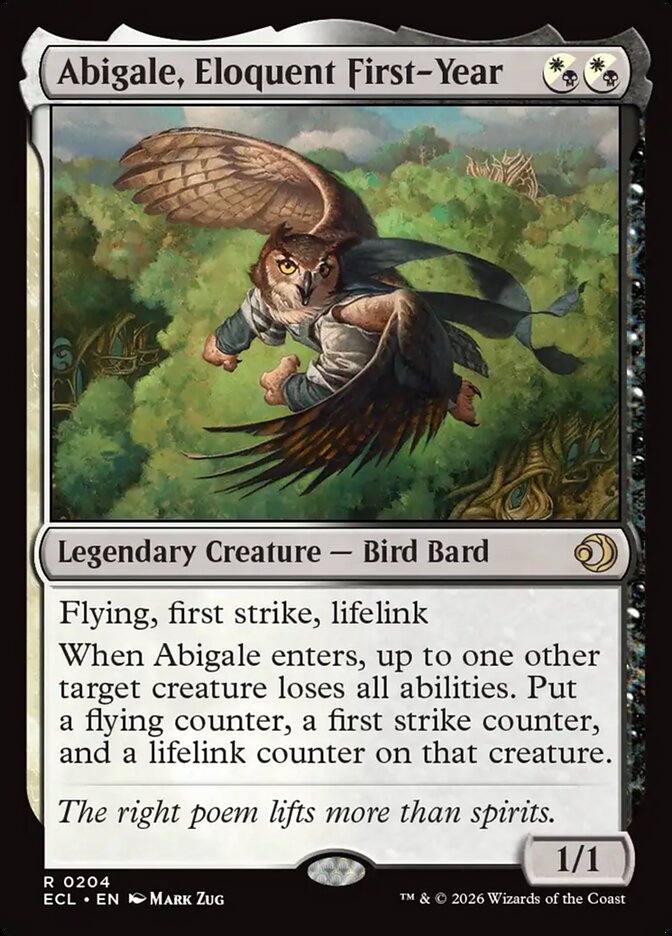 Abigale, Eloquent First-Year - carta Magic The Gathering