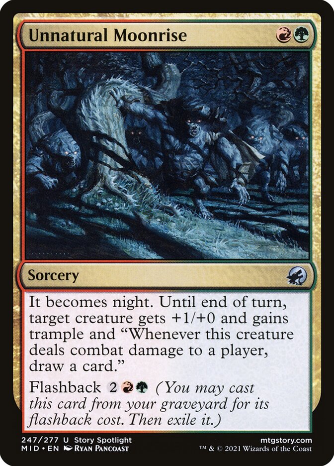 Unnatural Moonrise - carta Magic The Gathering