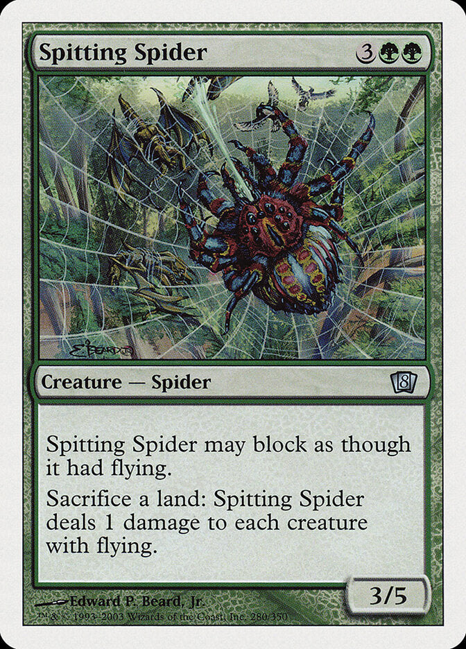 Spitting Spider - carta Magic The Gathering