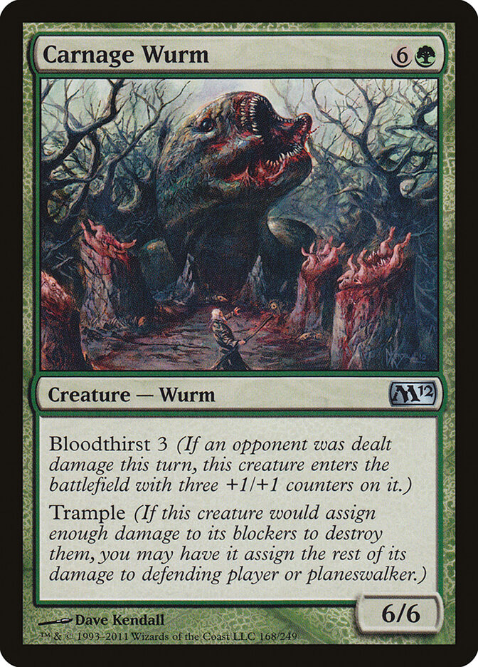 Carnage Wurm - carta Magic The Gathering