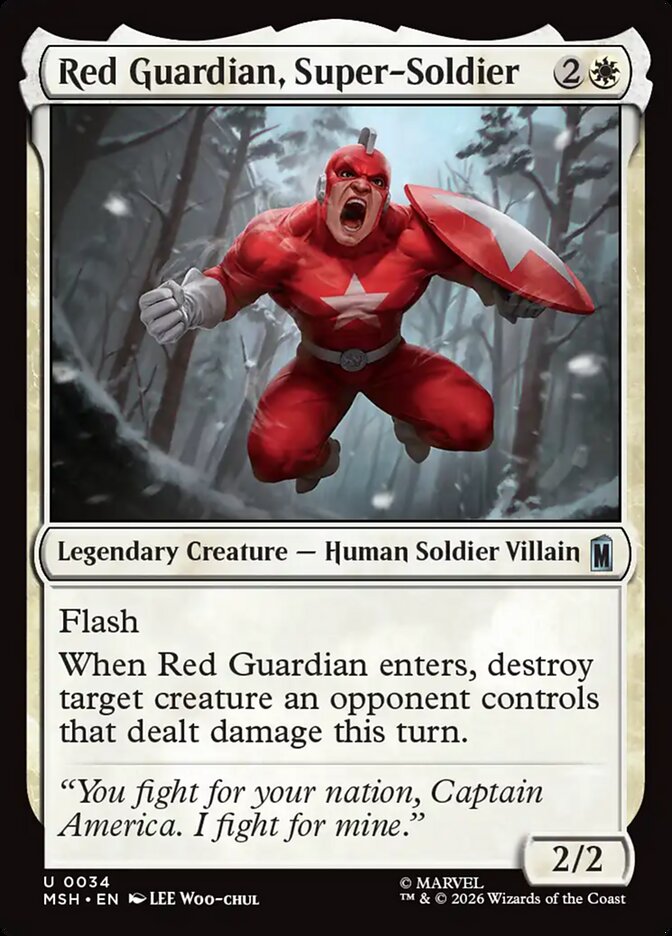 Red Guardian, Super-Soldier - carta Magic The Gathering