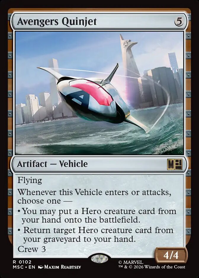 Avengers Quinjet - carta Magic The Gathering