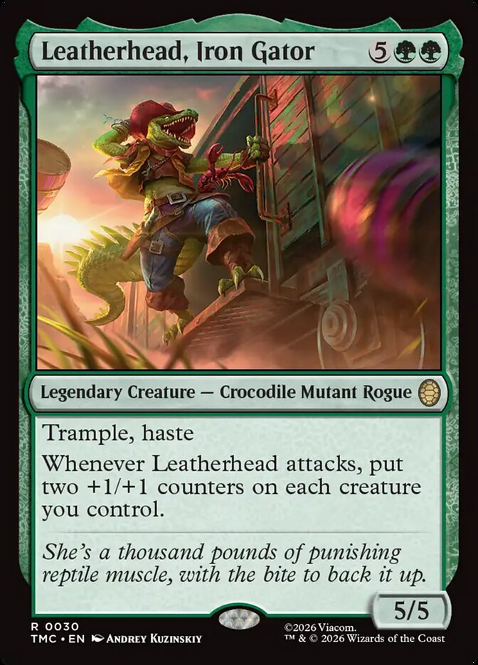 Leatherhead, Iron Gator - carta Magic The Gathering