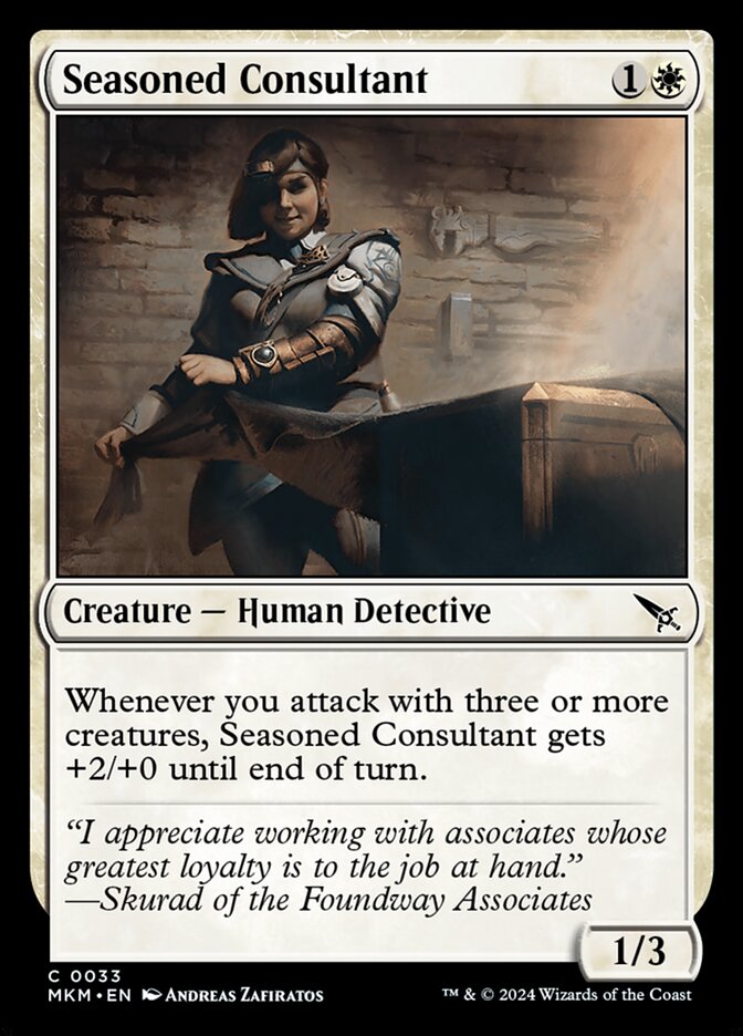 Seasoned Consultant - carta Magic The Gathering