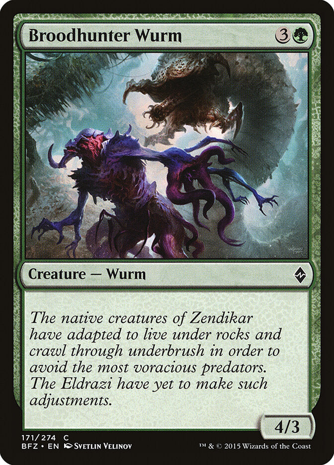 Broodhunter Wurm - carta Magic The Gathering