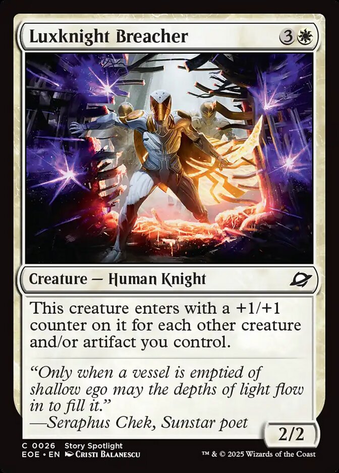 Luxknight Breacher - carta Magic The Gathering