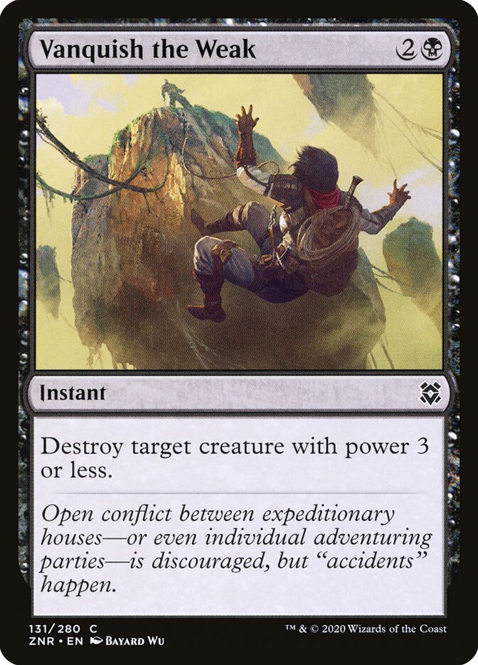 Vanquish the Weak - carta Magic The Gathering