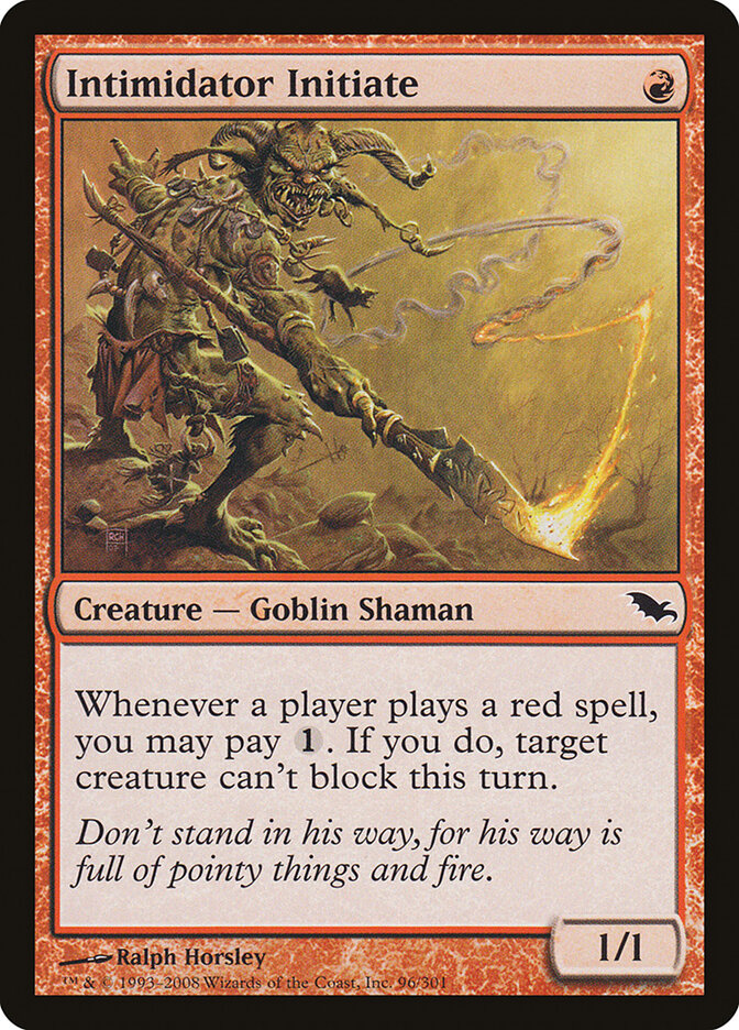 Intimidator Initiate - carta Magic The Gathering