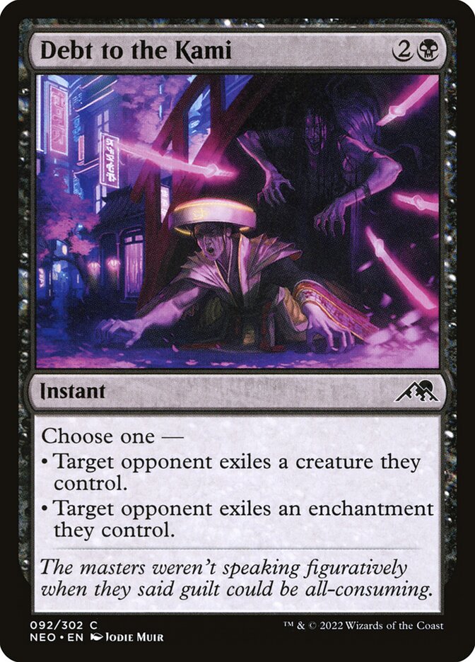 Debt to the Kami - carta Magic The Gathering