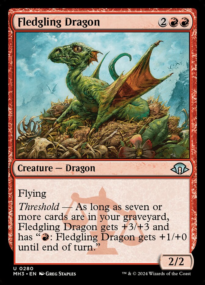 Fledgling Dragon - carta Magic The Gathering