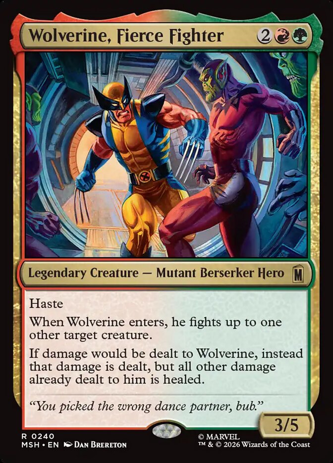 Wolverine, Fierce Fighter - carta Magic The Gathering