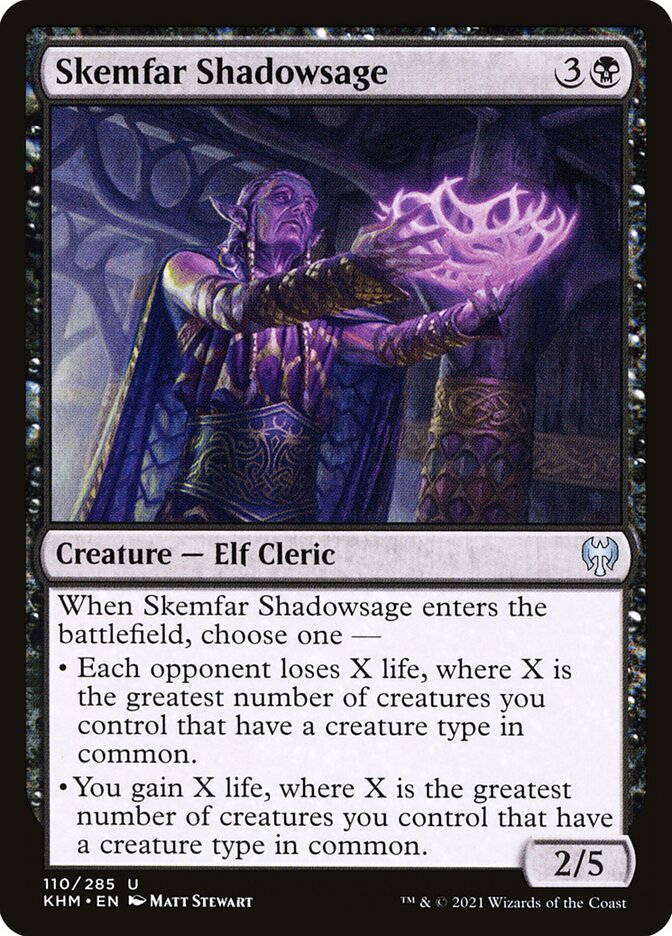 Skemfar Shadowsage - carta Magic The Gathering