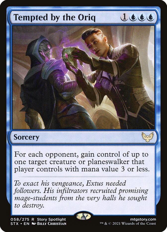 Tempted by the Oriq - carta Magic The Gathering