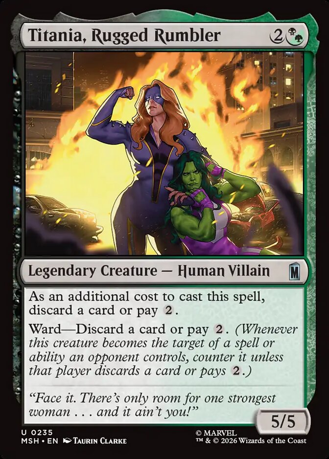 Titania, Rugged Rumbler - carta Magic The Gathering