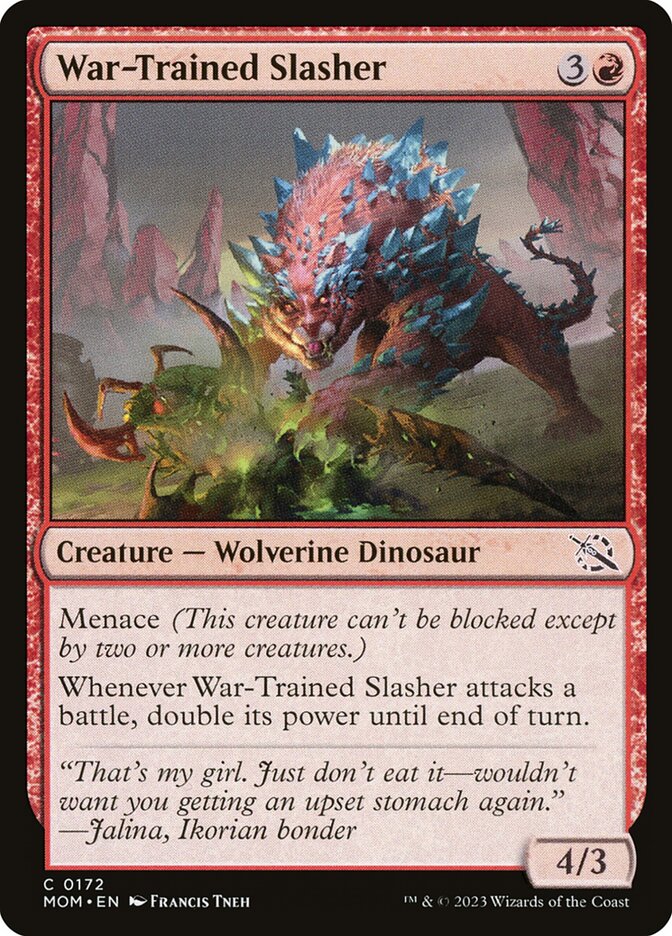 War-Trained Slasher - carta Magic The Gathering