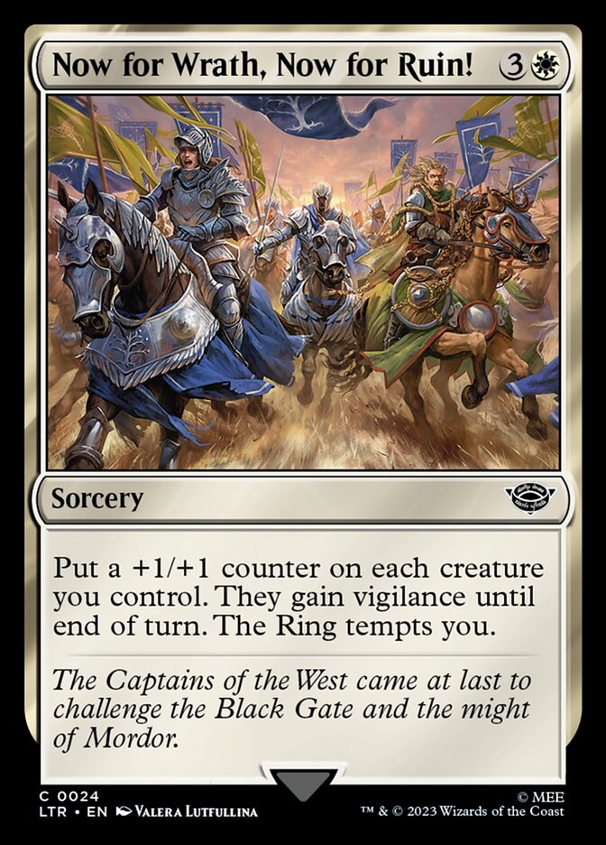 Now for Wrath, Now for Ruin! - carta Magic The Gathering