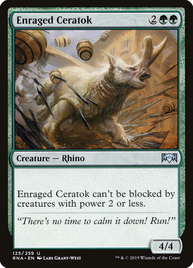 Enraged Ceratok - carta Magic The Gathering