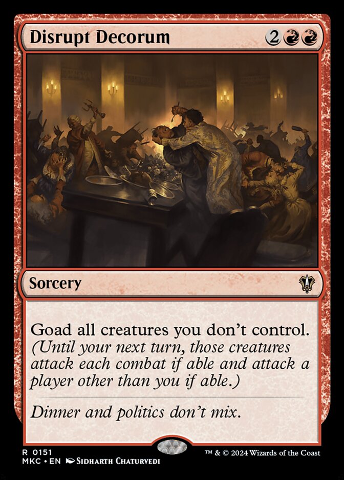 Disrupt Decorum - carta Magic The Gathering