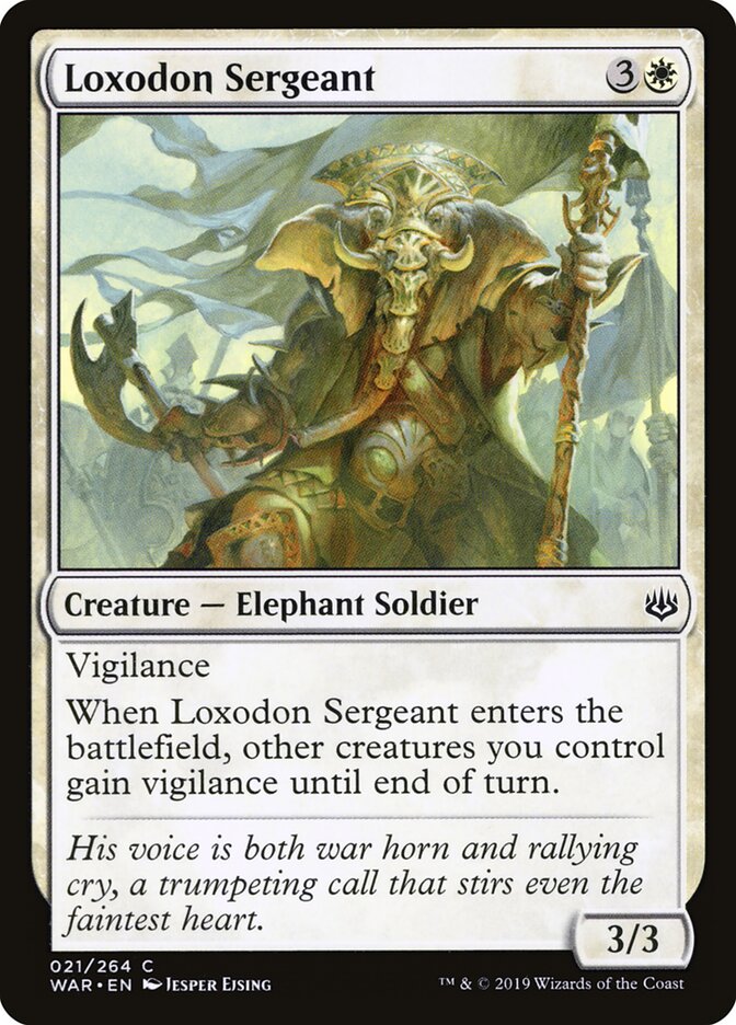 Loxodon Sergeant - carta Magic The Gathering