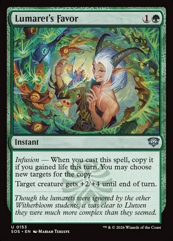 Lumaret's Favor - carta Magic The Gathering