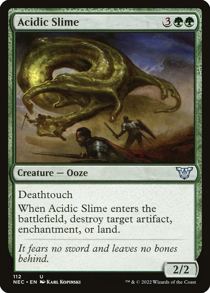 Acidic Slime - carta Magic The Gathering