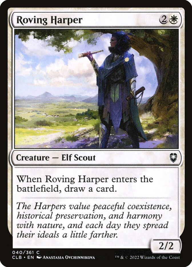 Roving Harper - carta Magic The Gathering