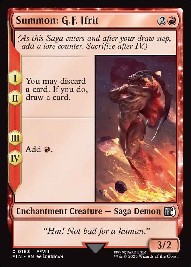 Summon: G.F. Ifrit - carta Magic The Gathering