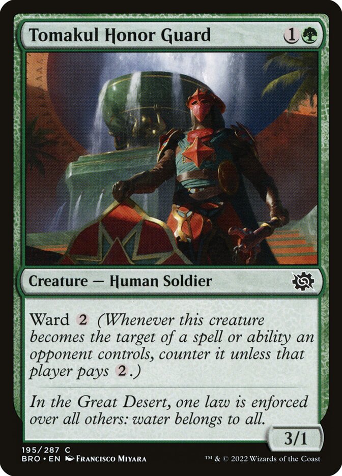 Tomakul Honor Guard - carta Magic The Gathering
